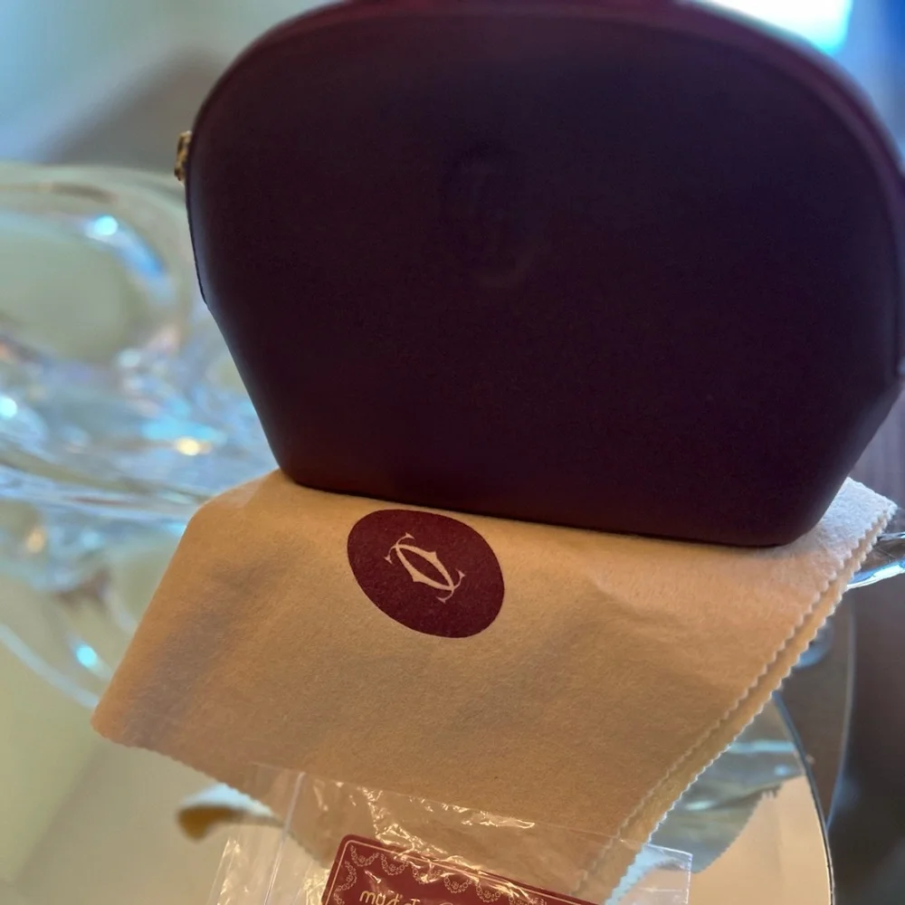 Cartier Leather Cosmetic Pouch - Picture 2 of 6